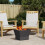 VidaXL vidaXL Fire Pit Black 40 x 40 x 35 cm Steel 1