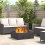 VidaXL vidaXL Fire Pit Black 80 x 80 x 30 cm Steel 1