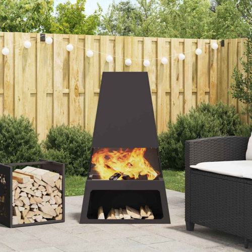 VidaXL vidaXL Fire Pit Black 60 x 35 x 100 cm Steel