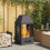 VidaXL vidaXL Fire Pit Black 50 x 50 x 100 cm Steel 1