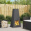 VidaXL vidaXL Fire Pit Black 50 x 35 x 100 cm Steel 1