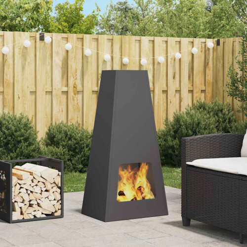 VidaXL vidaXL Fire Pit Black 50 x 35 x 100 cm Steel
