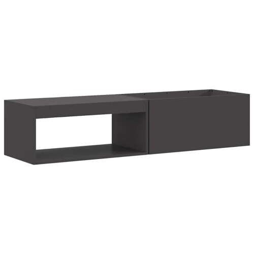 VidaXL vidaXL Fire Pit Black 160 x 45 x 35 cm Steel 1
