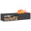 VidaXL vidaXL Fire Pit Black 160 x 45 x 35 cm Steel 3