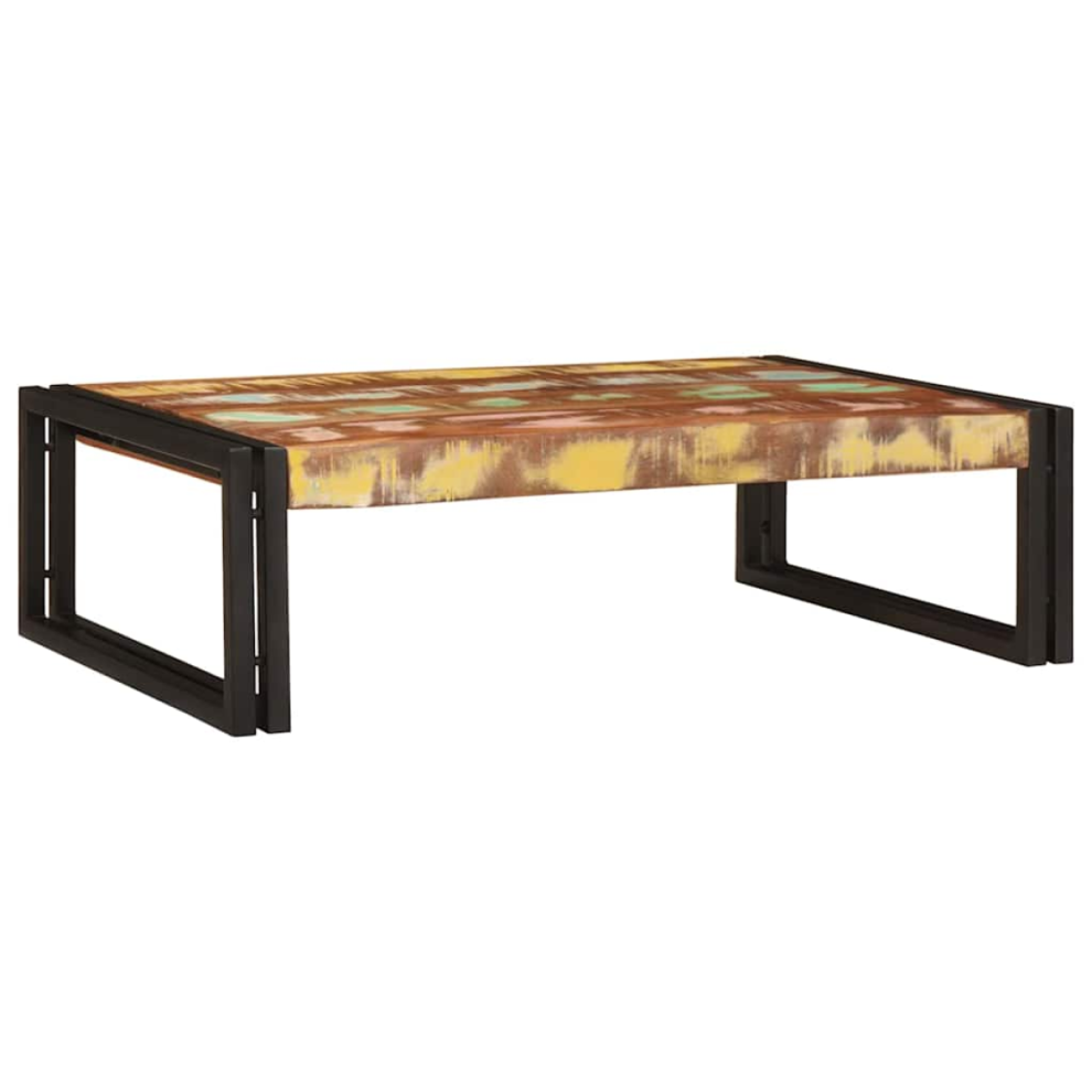 Vidaxl Bathroom Shelf Multicolour 80 X 50 X 23 Cm Solid Reclaimed Wood
