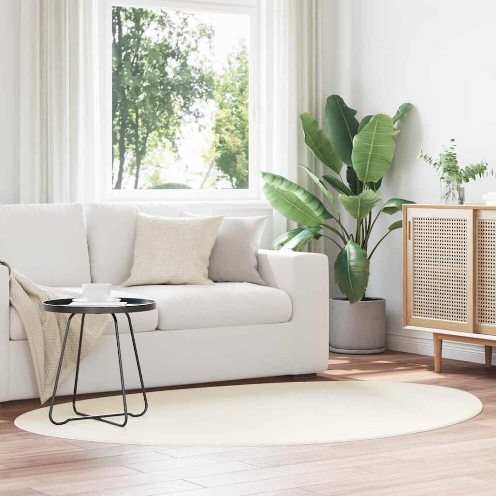Vidaxl Area Rugs Huarte Cream 120 X 170 Cm Polyester