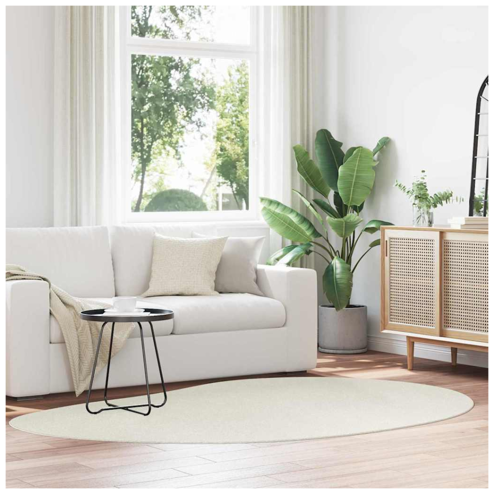 Vidaxl Area Rugs Huarte Cream 160 X 230 Cm Polyester