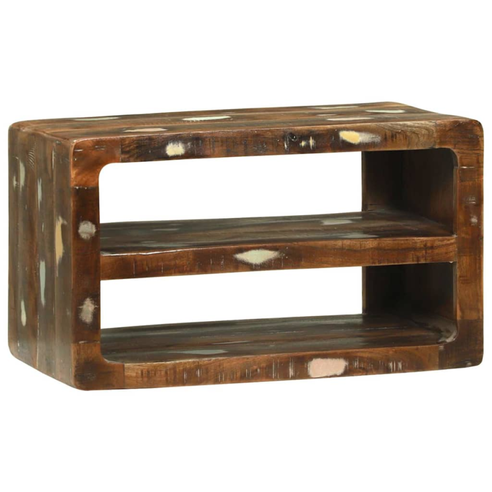 Vidaxl Tv Cabinet Multicolour 60 X 32 X 36 Cm Solid Reclaim Wood