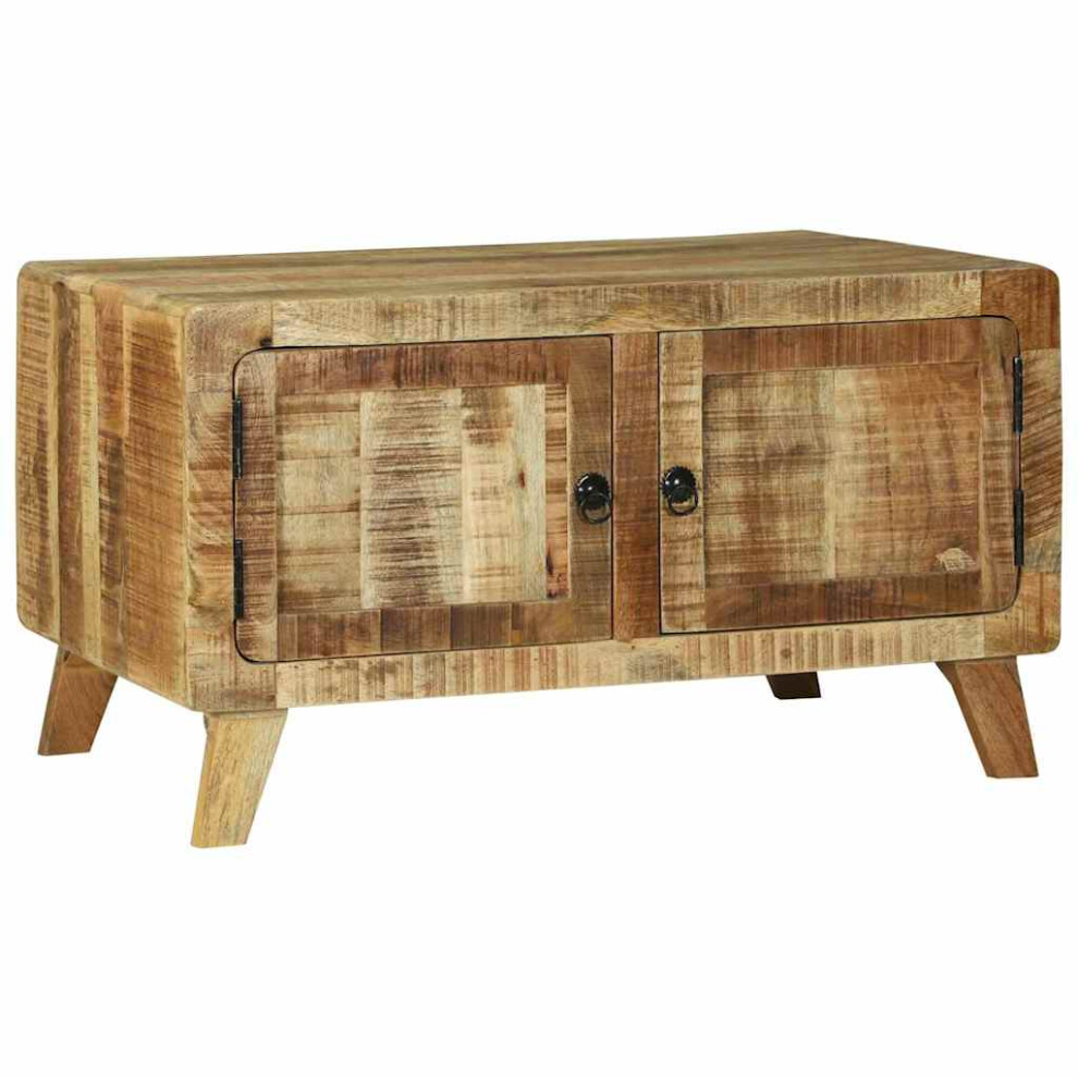 Vidaxl Coffee Table Brown 80 X 54 X 45 Cm Solid Mango Wood