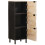 VidaXL vidaXL Highboard White Wash Finish 40 x 33 x 110 cm Solid Mango Wood 2
