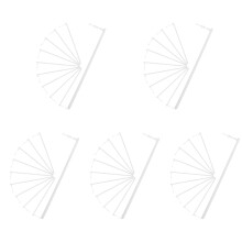 50Stk Robuste PVC Windmühlenstäbe Weiß Für Und Basteln