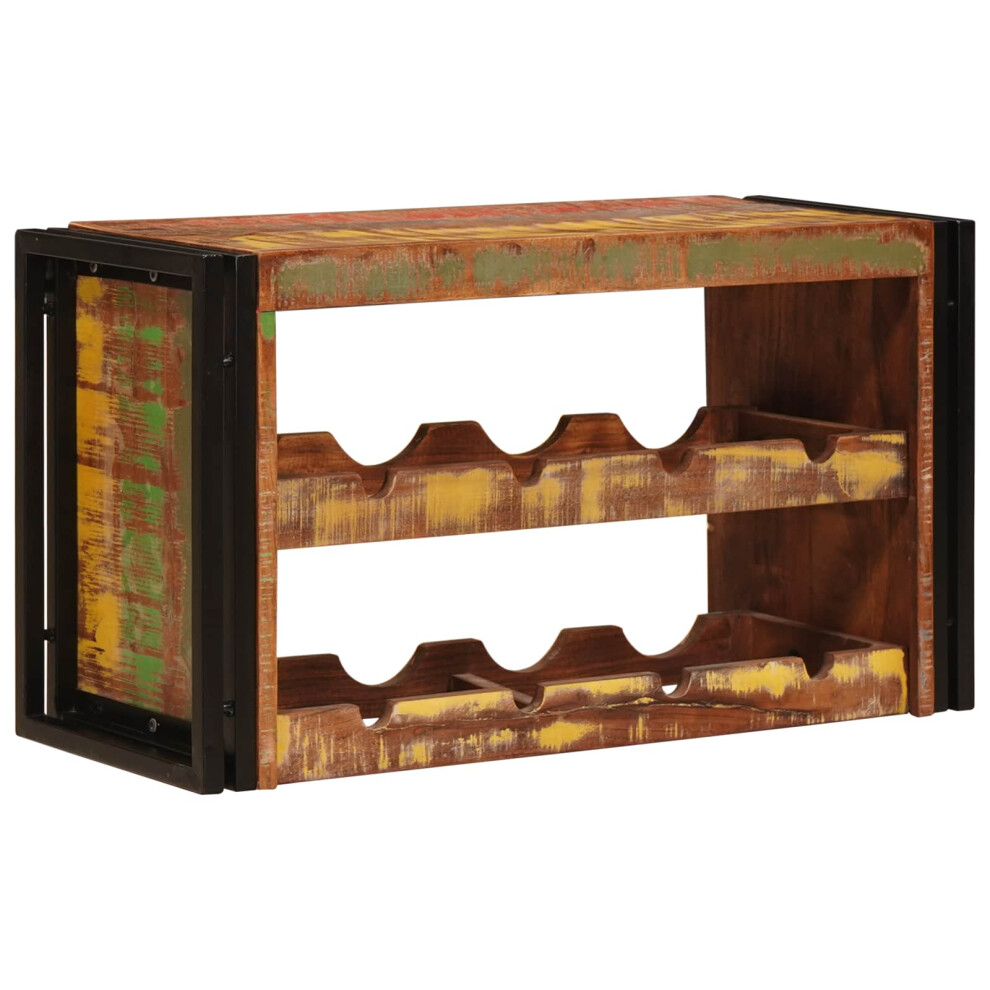Vidaxl Wine Rack Brown 80 X 45 X 33 Cm Solid Reclaimed Wood