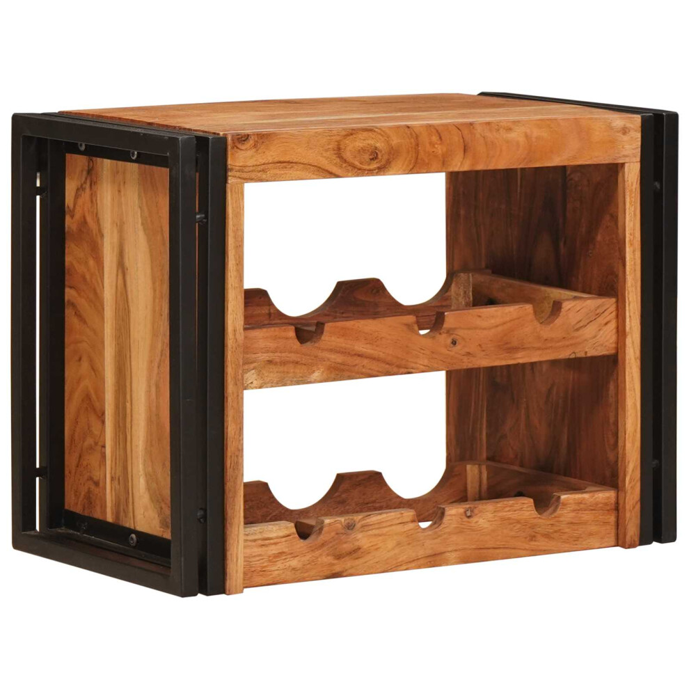 Vidaxl Wine Rack Brown 60 X 45 X 33 Cm Solid Acacia Wood 8721158640413