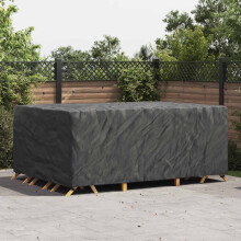 vidaXL Möbelbezug Uni Schwarz 280 x 204 x 106 cm 210D