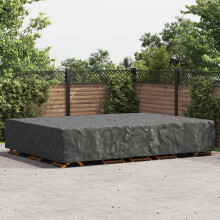 vidaXL Möbelbezug Uni Schwarz 400 x 300 x 70 cm 210D
