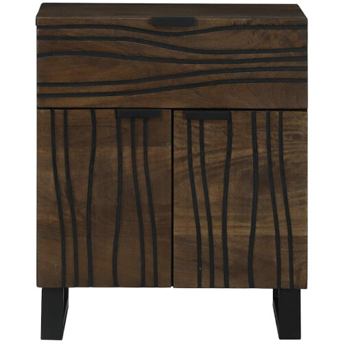 VidaXL vidaXL Bedside Cabinet Walnut 50 x 33 x 60 cm Solid Acacia wood 2