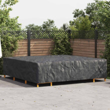 vidaXL Möbelbezug Uni Schwarz 300 x 300 x 70 cm 420D
