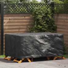 vidaXL Möbelbezug Uni Schwarz 172 x 113 x 73 cm 210D