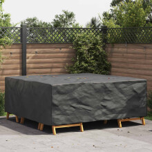 vidaXL Möbelbezug Uni Schwarz 200 x 200 x 90 cm 210D