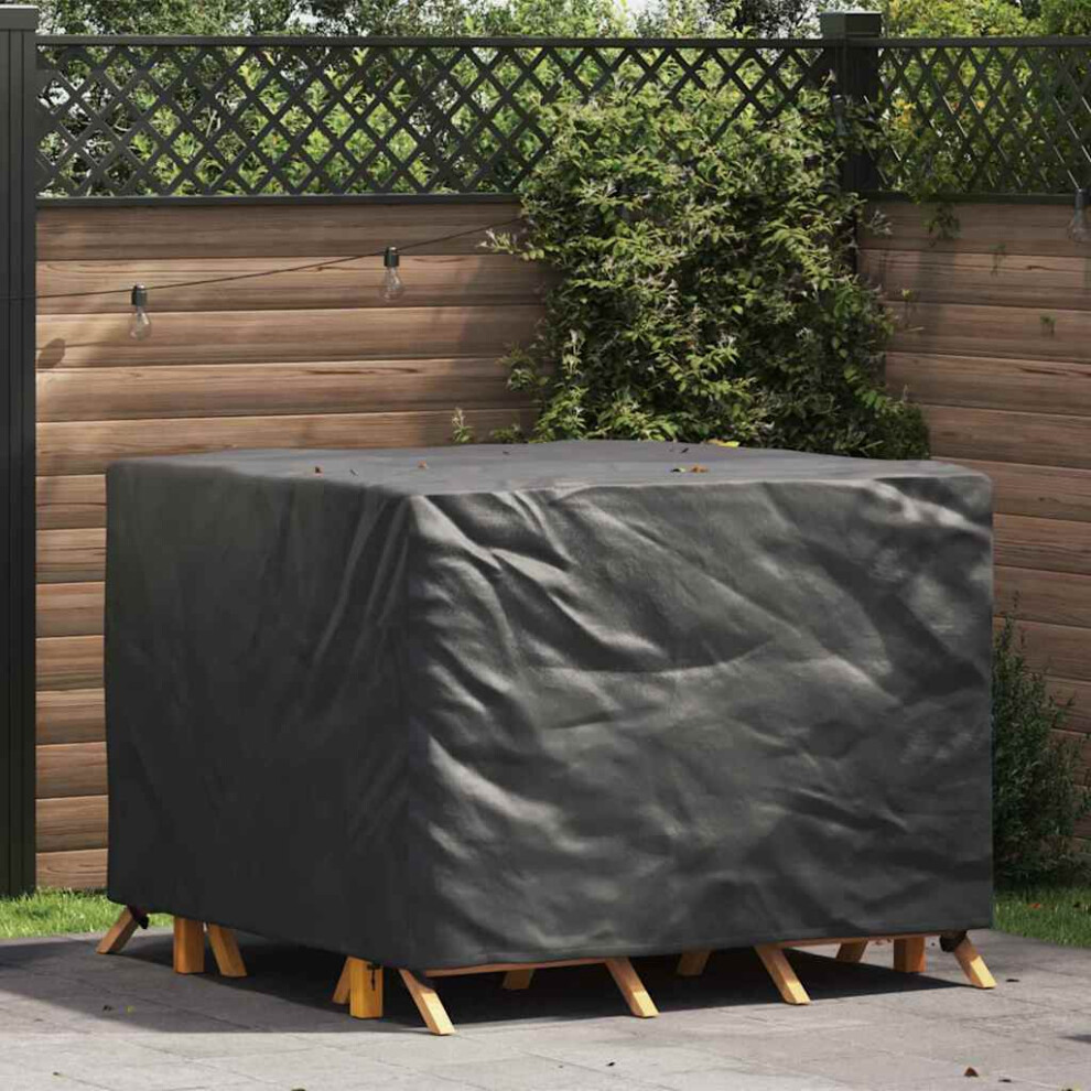 Vidaxl Furniture Cover Black 135 X 135 X 90 Cm 420D Oxford Fabric