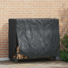 vidaXL Abdeckung für Kaminholzregal 61 x 122 x 106 cm Rechteckig