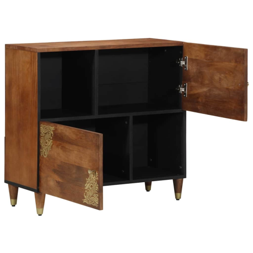 VidaXL vidaXL Sideboard with Shelf Brown 80 x 33 x 75 cm Solid Mango Wood 1