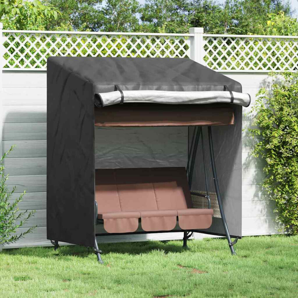 Vidaxl Outdoor Swing Cover Black 135 X 100 X 165 Cm 600D Oxford Fbric