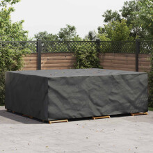 vidaXL Möbelbezug Uni Schwarz 300 x 250 x 70 cm 210D