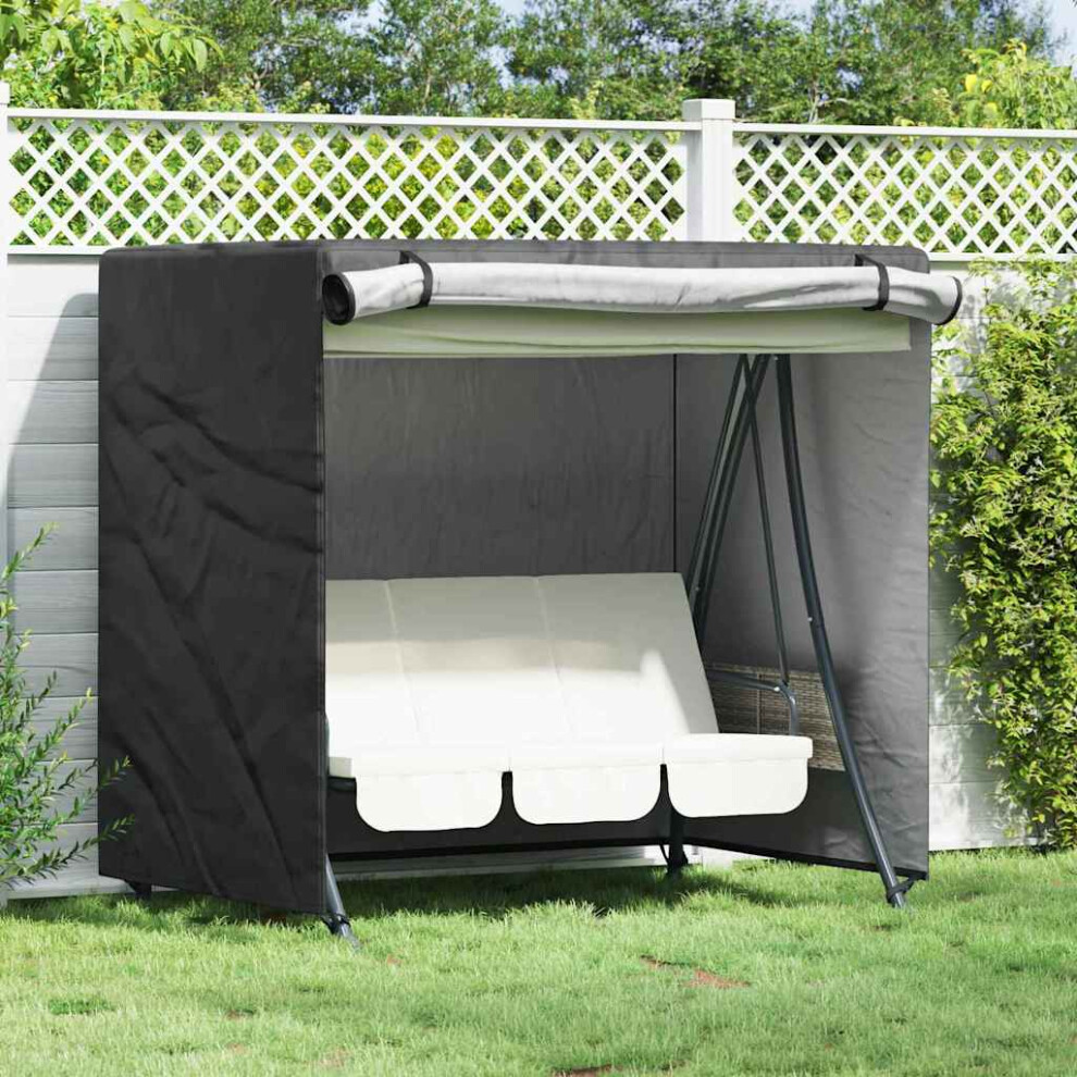 Vidaxl Outdoor Swing Cover Black 175 X 125 X 180 Cm 600D Oxford Fabric