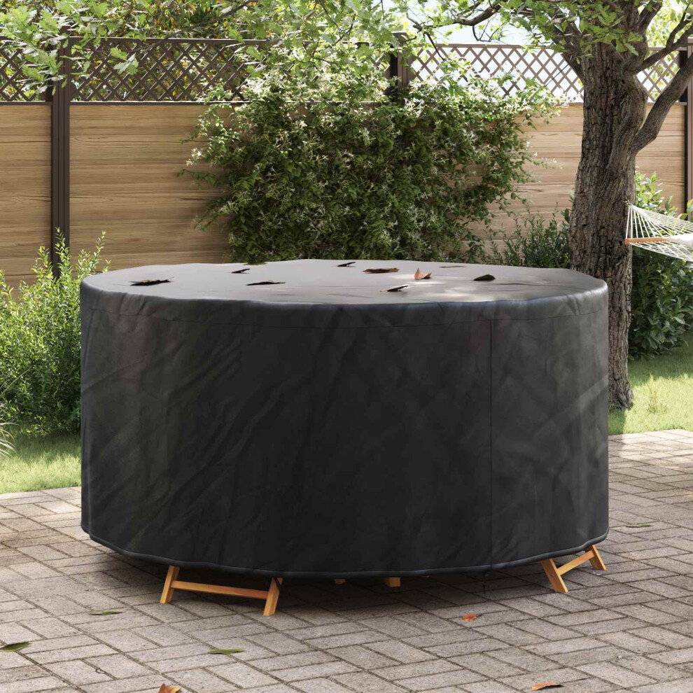Vidaxl Furniture Cover Black 182 X 182 X 71 Cm 210D Oxford Fbric