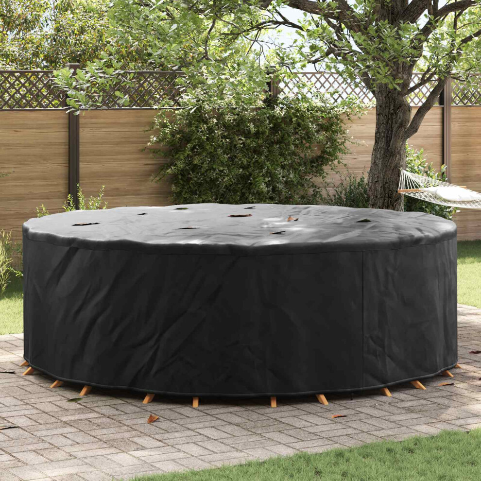 Vidaxl Furniture Cover Black 279 X 279 X 85 Cm 210D Oxford Fbric