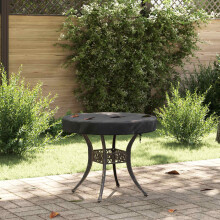 vidaXL Outdoor Table Cover Black 62 x 62 x 10 cm 420D Oxford Fbric