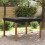 VidaXL vidaXL Table Cover Plain Black 142 x 142 x 15 cm Fabric 1