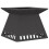 VidaXL vidaXL Fire Pit Black 48 x 48 x 40 cm Steel 2