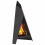 VidaXL vidaXL Fire Pit Black 58 x 40 x 100 cm Steel 3