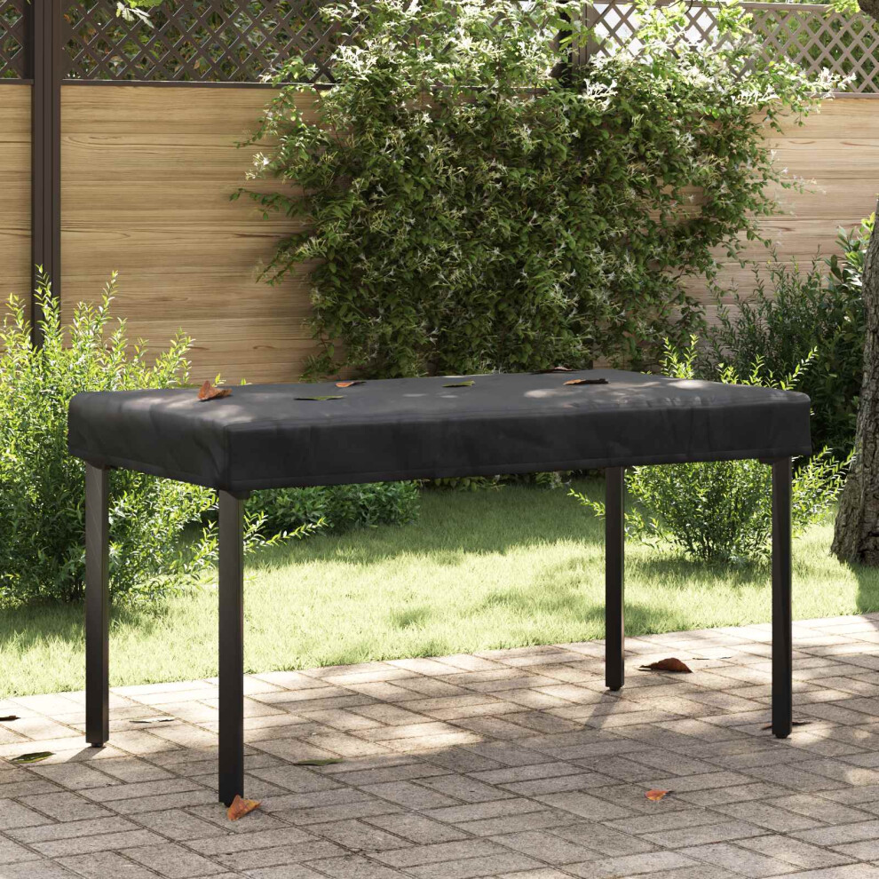 Vidaxl Table Cover Plain Black 122 X 72 X 15 Cm Fabric