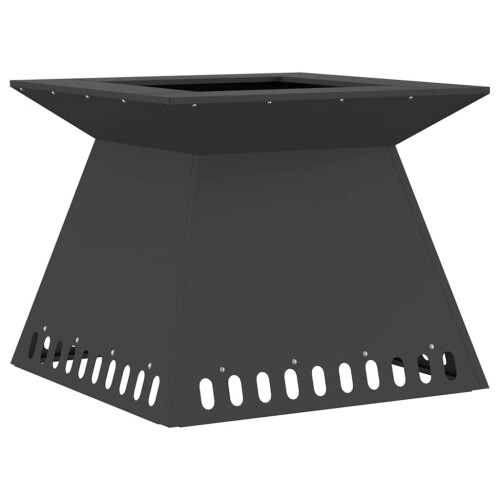 VidaXL vidaXL Fire Pit Black 60 x 60 x 50 cm Steel 1