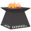 VidaXL vidaXL Fire Pit Black 60 x 60 x 50 cm Steel 3