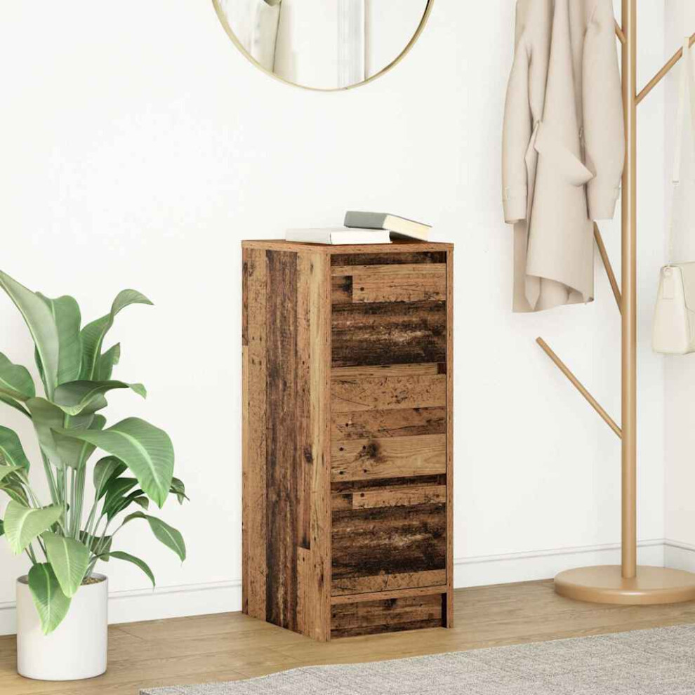 Vidaxl Sideboard Old Wood 29.5X34x76 Cm Engineered Wood