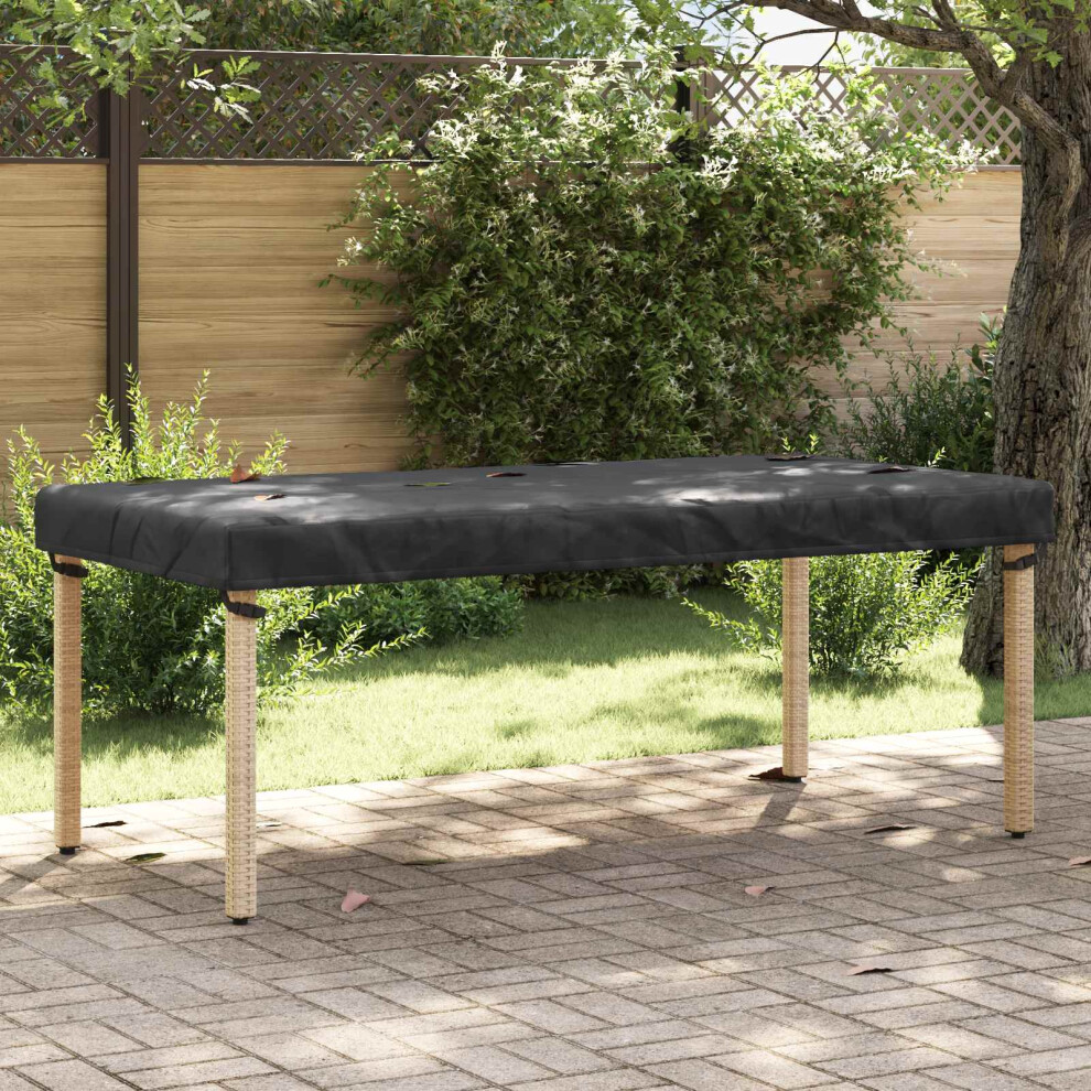 Vidaxl Table Cover Plain 202 X 102 X 15 Cm Fabric Black
