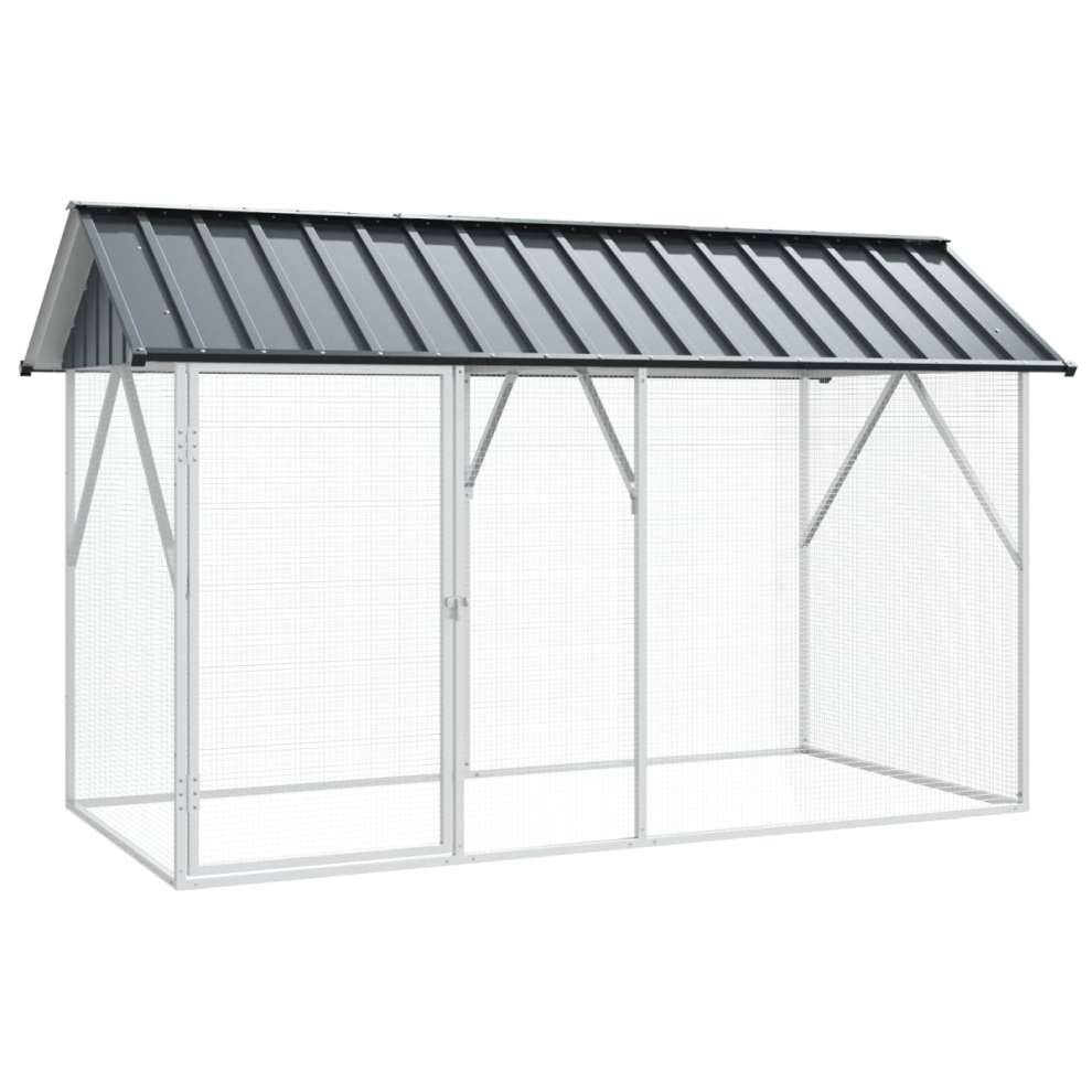 VIDAXL - Outdoor Bird Cage - 227 x 112 x 141 cm - Black - Image 2