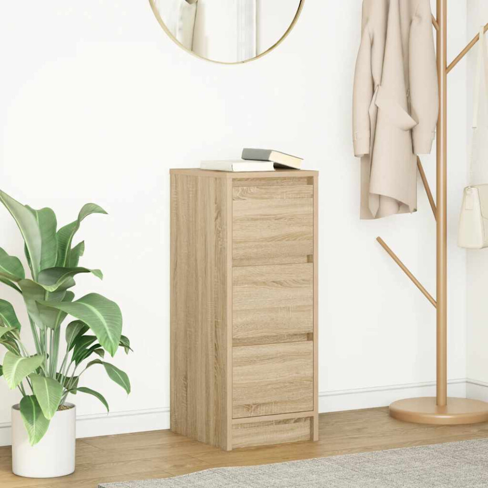 B&Q -  Sideboard Sonoma Oak 29.5X34X76 Cm Engineered Wood - Image 4