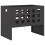 VidaXL vidaXL Fire Pit Black 50 x 30 x 40 cm Steel 2