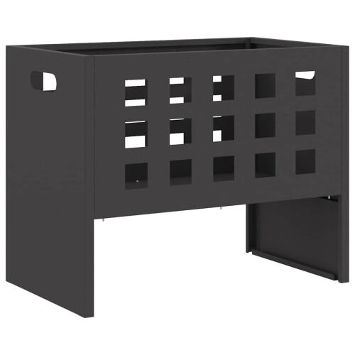 VidaXL vidaXL Fire Pit Black 50 x 30 x 40 cm Steel 1