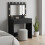 VidaXL vidaXL Dressing Table Black Oak 78.5 x 41 x 135 cm Engineered Wood 1