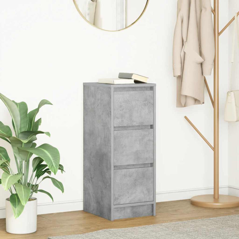 B&Q -  Sideboard Concrete Grey 29.5X34X76 Cm Engineered Wood - Image 4