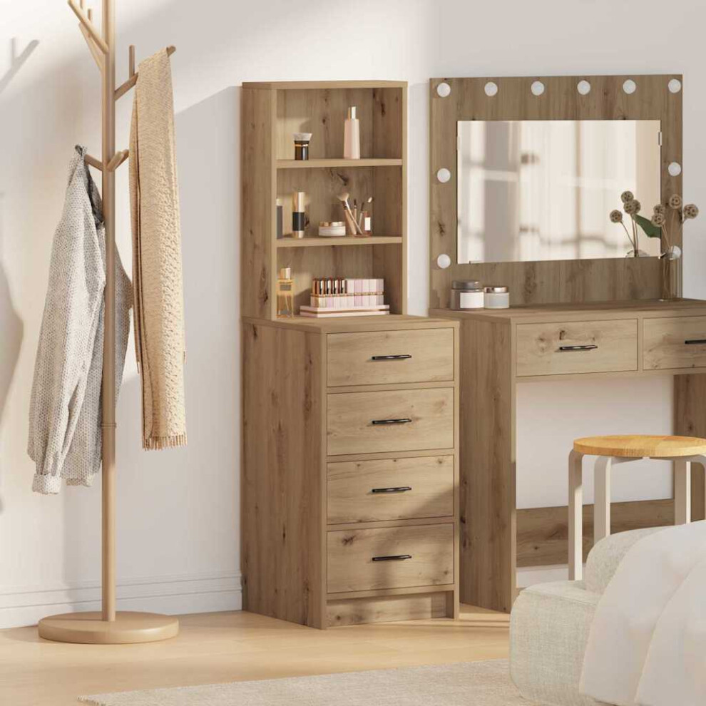 Vidaxl Highboard Artisan Oak 40 X 41 X 135 Cm Engineered Wood