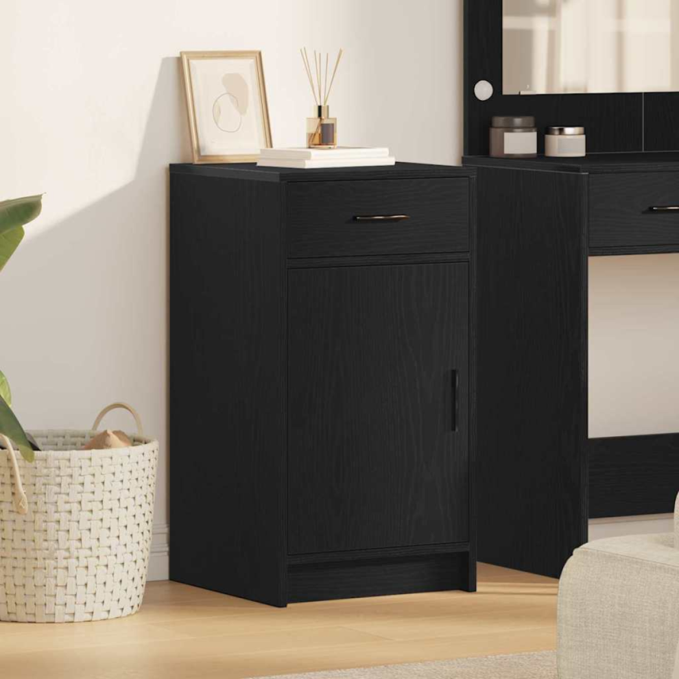 VIDAXL Sideboard - Engineered Wood - Black - 75 x 40 x 41 cm - Image 2