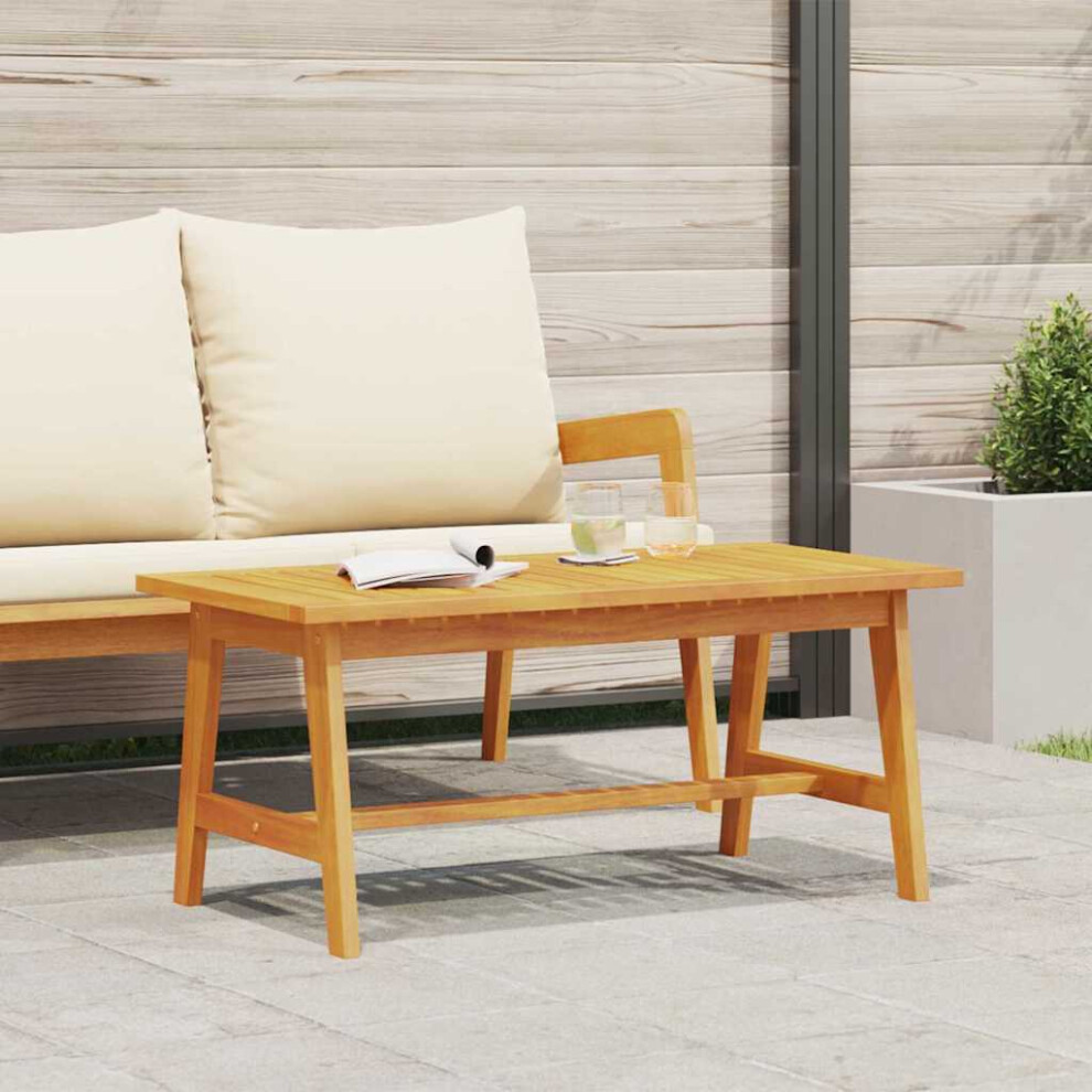 Vidaxl Coffee Table Oil Natural Solid Acacia Wood Brown