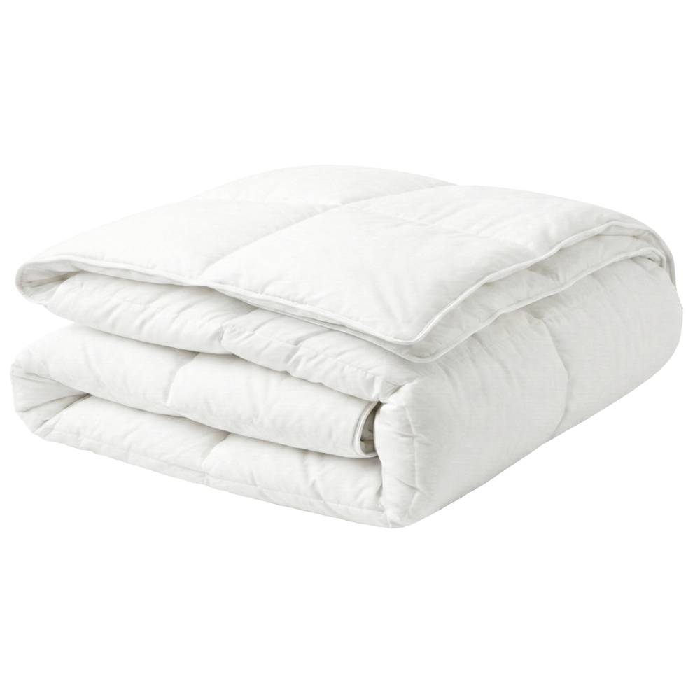 Beliani Double-Layered Duvet Duck Feathers And Down 4.5 Tog + 4.5 Tog All-Year Serrato 200 X 200 Cm